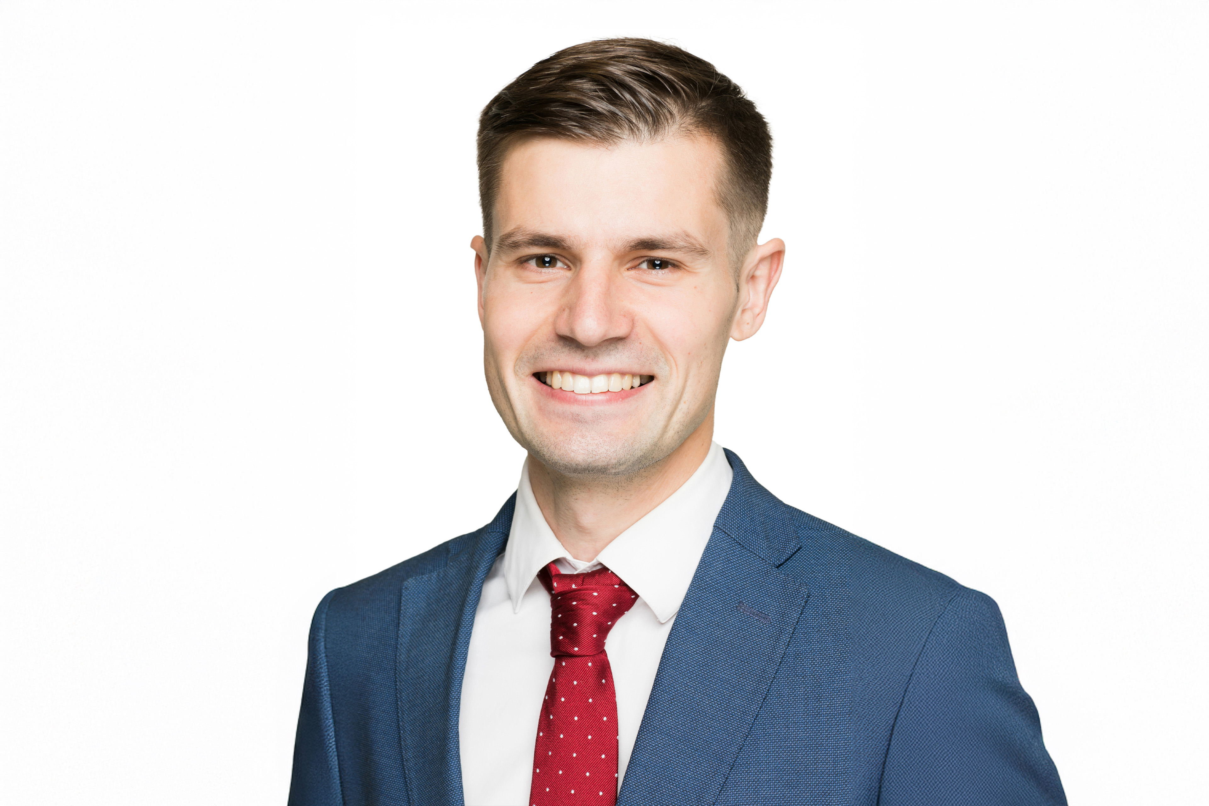 Photographic portrait of Arnas Skominas